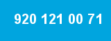 920 121 00 71